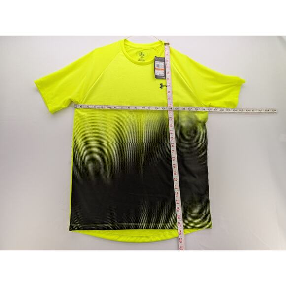NWT Under Armour UA Tech Fade Short Sleeve in High Vis Yellow size Small - Picture 6 of 6